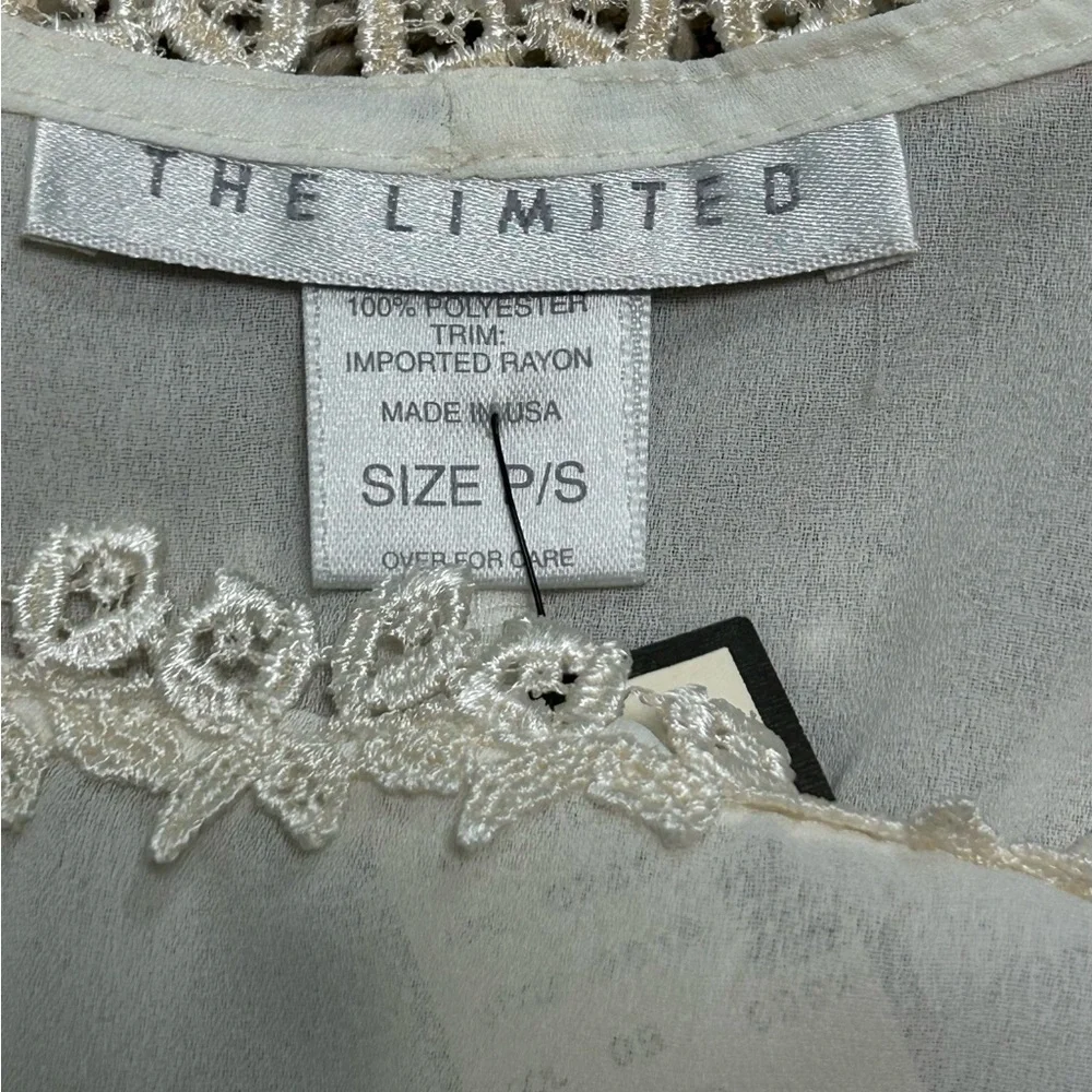 VTG NWT The Limited Nightgown Ivory White Lace Trim Long Maxi 90s Cottagecore